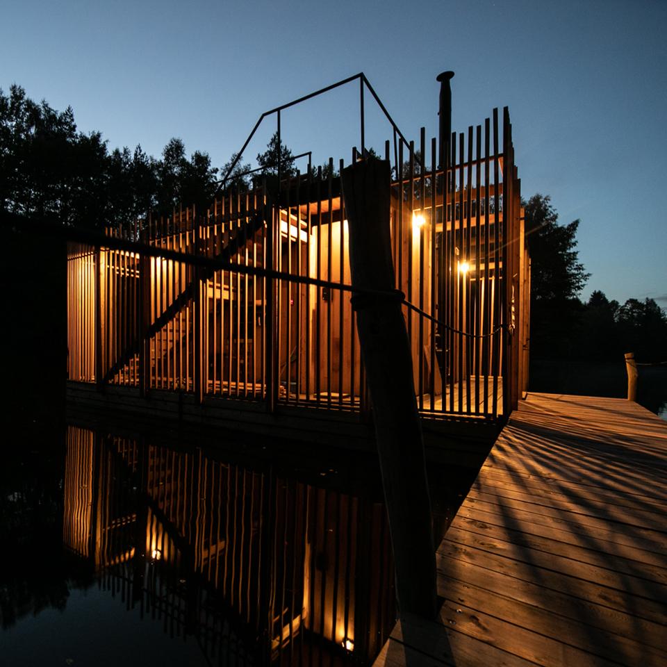 plovoucí sauna